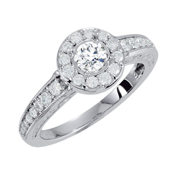 Diamond Engagement Ring 0.91 Carat