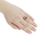 Fancy Yellow Diamond Solitaire Halo Ring 2.78 ctw in Platinum and 18K Yellow Gold