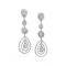 Diamond Chandelier Earrings 6.00 ctw in 18K White Gold