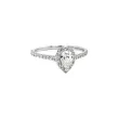 Pear-shaped Diamond Engagement Ring in 14K White Gold