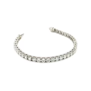 J5650 Diamond Tennis Bracelet 11.84 ctw in 18K White Gold