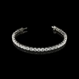 J5650 Diamond Tennis Bracelet 11.84 ctw in 18K White Gold