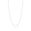 Diamonds & Multi-color Gemstone Station Necklace, 4.31 ctw in 18K Yellow Gold