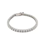 Diamond Tennis Bracelet 8.16 ctw in 18K White Gold