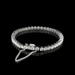 Diamond Tennis Bracelet 8.16 ctw in 18K White Gold