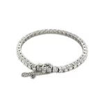 Diamond Tennis Bracelet 8.16 ctw in 18K White Gold