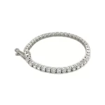 Diamond Tennis Bracelet 8.16 ctw in 18K White Gold