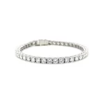 Diamond Tennis Bracelet 8.16 ctw in 18K White Gold