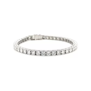 Diamond Tennis Bracelet 8.16 ctw in 18K White Gold