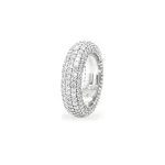 7-Row Diamond Pave Band 4.61 ctw in 18K White Gold