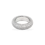 7-Row Diamond Pave Band 4.61 ctw in 18K White Gold