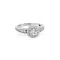 Round Diamond Halo Engagement Ring 0.93 ctw in 14K White Gold