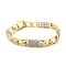 Diamond Curb Link Bracelet 5.25 ctw in 18K Yellow Gold/White Gold