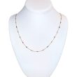 Diamonds & Multi-stone 24″ Station Necklace 4.05 ctw in 18K Yellow Gold