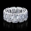 Emerald Cut Eternity Band 22.29carats Platinum. Color DE Clarity VVS/VS. GIA Certificates