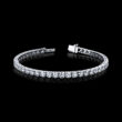 Diamond Lab Grown Tennis Bracelet 9.87carats 14KWG. Color DE Clarity VVS/VS