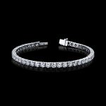 Diamond Lab Grown Tennis Bracelet 9.87carats 14KWG. Color DE Clarity VVS/VS