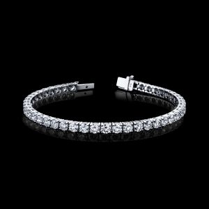 Diamond  Lab Grown Tennis Bracelet 9.87carats  14KWG. Color DE Clarity VVS/VS