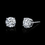 Diamond Stud Earrings 6.24 Carats Lab-Grown set in Platinum with IGI Certificate