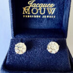 Diamond Stud Earrings 6.24 Carats Lab-Grown set in Platinum with IGI Certificate