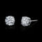 Diamond Stud Earrings 6.24 Carats Lab-Grown set in Platinum with IGI Certificate