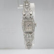Antique Hamilton Diamond & Platinum Watch 3 carats Fine Diamonds 33.9 Grams