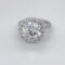 Diamond Engagement Ring 5.04 Carats Center E VS1. Lab Grown 1.50 cts Halo. IGI.