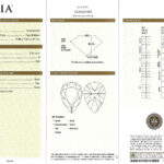 Diamond Pear Shape Engagement Ring 2.21 cts 0.60 cts Trill.Plat. GIA Natural Dia