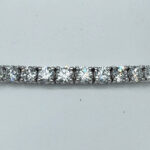 Diamond Tennis Bracelet 9.87 carats Lab-Grown in 14K WG. Color DE Clarity VVS/VS