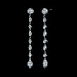 Diamond Drop Earrings 2.75 Carats Platinum