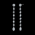 Diamond Drop Earrings 2.75 Carats Platinum