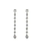 Diamond Drop Earrings 2.75 Carats Platinum