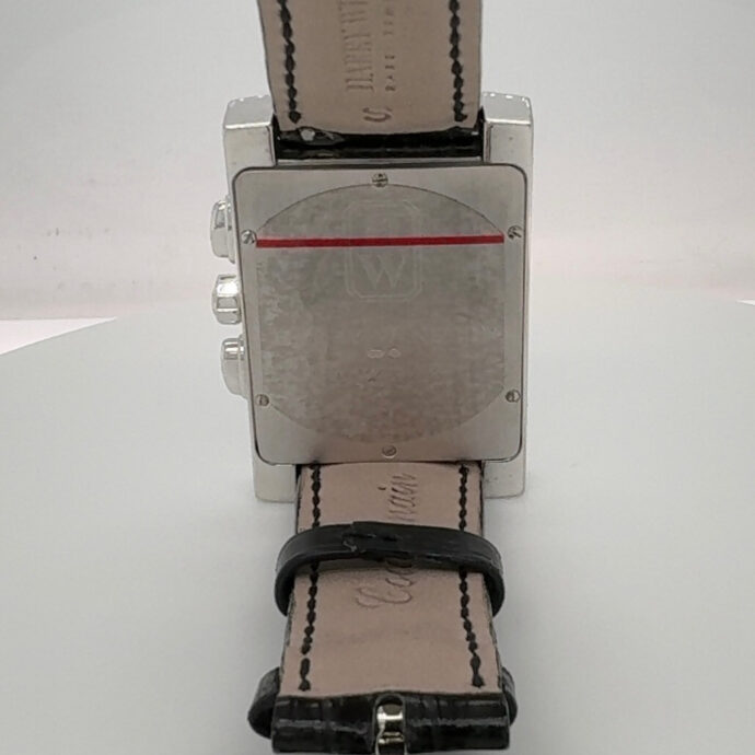 Harry Winston Avenue Diamond Watch 18K White Gold. Large Blue Face Original Box