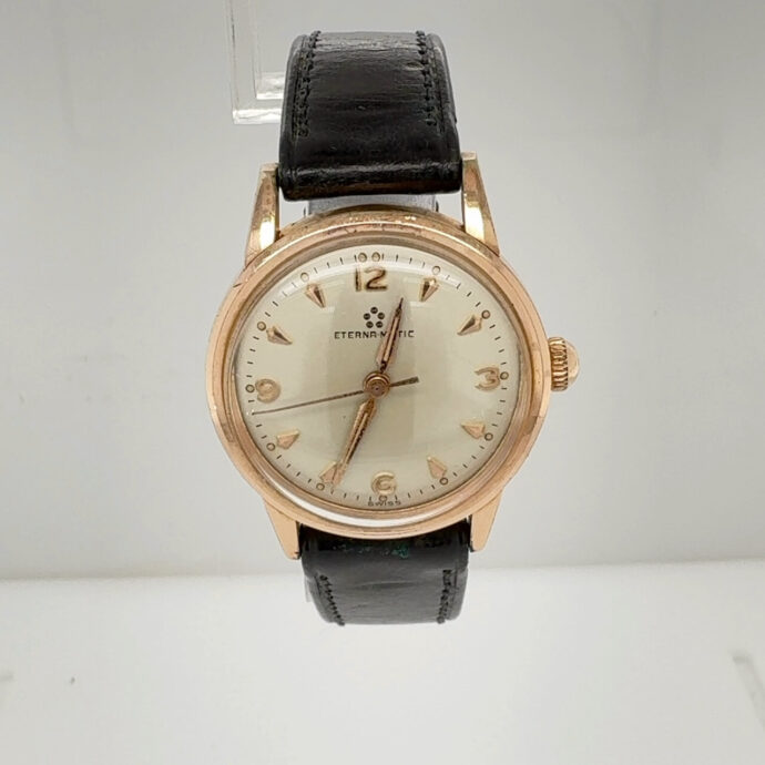 Vintage Eterna-matic Swiss Automatic Mens Watch 33mm.