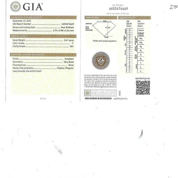 Diamond Flower Pear Shape and Round  Ring 2.72 Carats D-F Color GIA Certificates