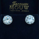 Diamond Stud Earrings 8.11 Carats Lab Grown F  VVVS2.IGI Cert. Plat.