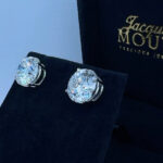 Diamond Stud Earrings 8.11 Carats Lab Grown F  VVVS2.IGI Cert. Plat.