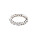 Diamond Eternity Band Ring set in Platinum 1.88 Carats DE VVS/VS