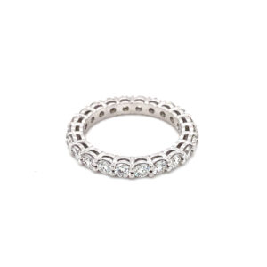 Diamond Eternity Band Ring set in Platinum 1.88 Carats DE VVS/VS