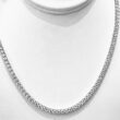 Diamond Tennis Necklace 24.00 Carats. E-F Color VS Clarity 14KWG 18” Lab Grown.