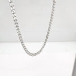 Diamond Tennis Necklace 24.00 Carats. E-F Color VS Clarity 14KWG 18” Lab Grown.